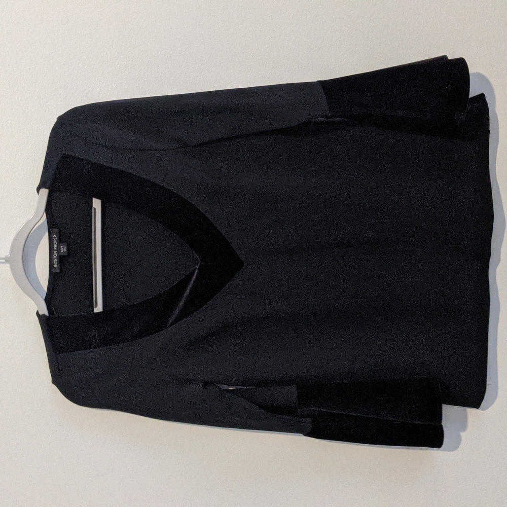 Boston proper women's size small black blouse